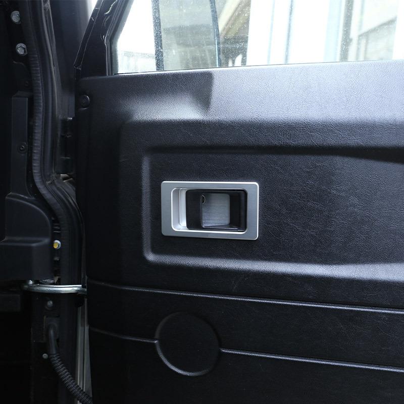 For Land Rover Defender 90 110 2004-18 Aluminum alloy Car Door Inner Door Bowl Decoration Accessories Retrofit Replacement Parts