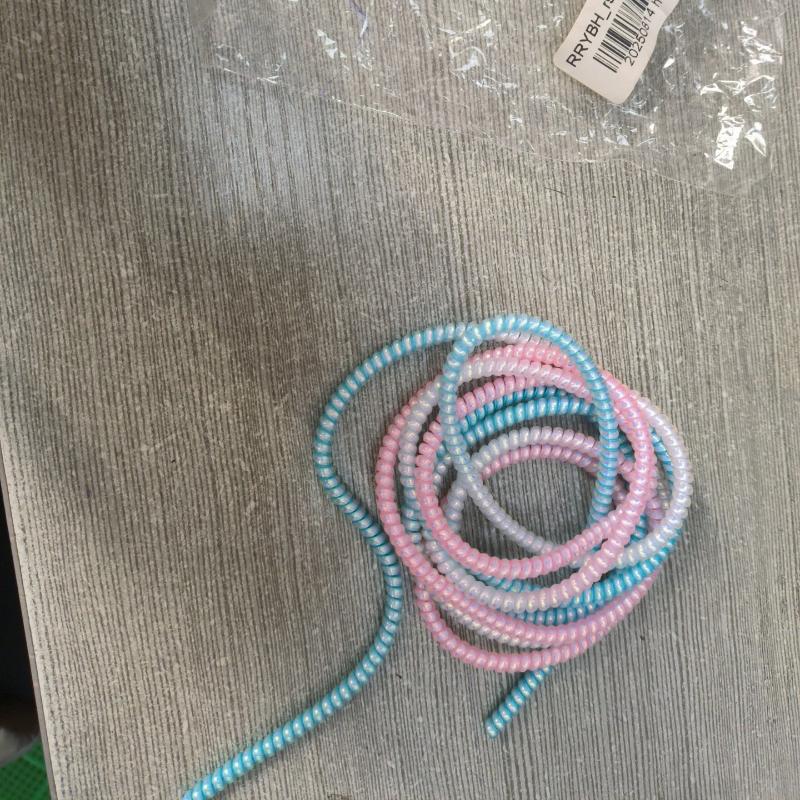 1.4M Colorful Spiral Charger Cable Cord Protector Universal Wrap Data Line Decoration Winder For iPhone Samsung Huawei Xiaomi