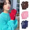 Thicken Touch Screen Mitten Warm Non-slip Gloves Winter Knitted Gloves  Men Women