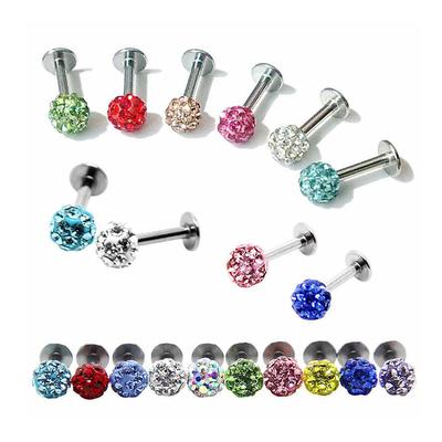 Piercing labret monroe crystal