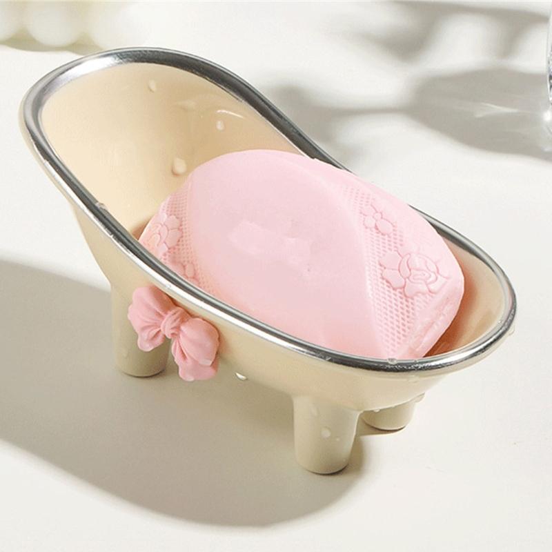 Innovative Soap Storage Rack Non slip Feet, Cartoon Bathtub Soap Box Suitable for Bathroom, Kitchen, Public Places