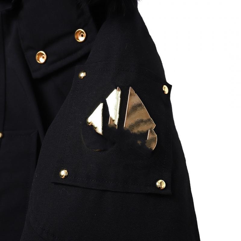 Men's Gold Badge Fox Fur Bomber Down Jacket #02G by Palm Moose