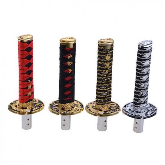15cm For Samurai Sword Shift Knob Shifter Katana Handle Universal 3 Adapters