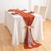 Runner da Tavola in Garza 90x400cm Runner da Tavola in Fibra di Poliestere Decorazione Matrimonio