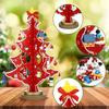 Wooden Christmas Tree 3D DIY Small Christmas Tree with Creative Miniature Ornaments Table Desk Decoration for Christmas Tree Decoration