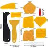 17 Pieces Caulking Tool Kit Silicone Sealant Finishing Tool Grout Scraper Caulk Remover and Caulk Nozzle