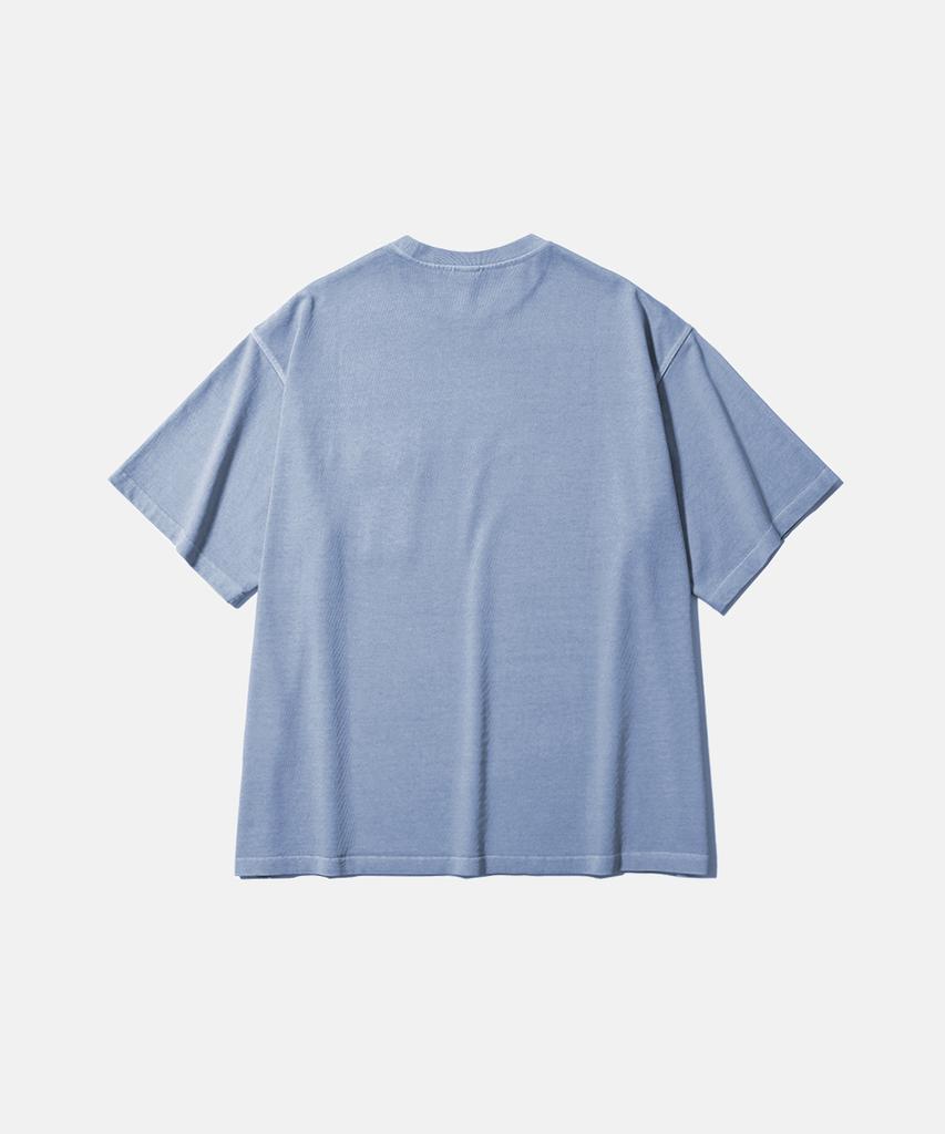 MOIF [Ss26] Garment Dyed H/S Tee / Dyed Sky Blue