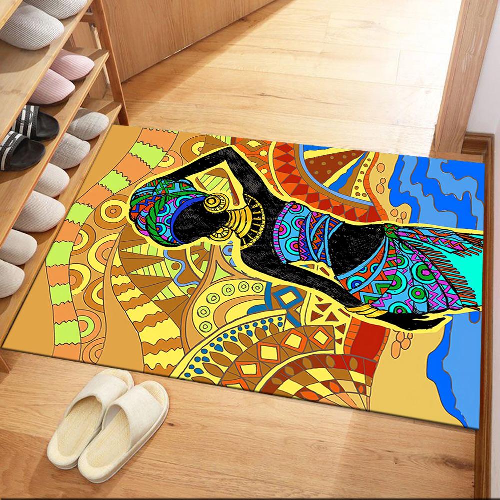 African Dance Celebration Floor Mats for Living Room, Bedroom and Room Decoration Are Suitable for Gifts.