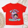 Cute Anime Kpop Print T-shirts Girls Boys Summer Lovely Short Sleeve Casual Tops Funny Letter Print Tshirt Children's Clothing