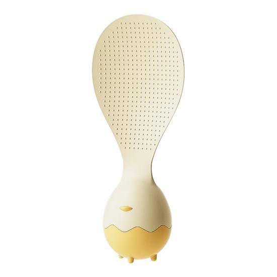 

Egg-Shaped Standing Rice Spatula Non-Stick Raised Dots Rice Scoop Cute PP Scoop for Rice Cooker Kitchen Counter Buffet