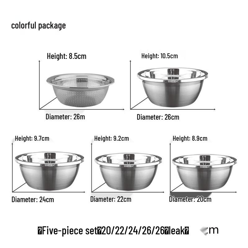 ZISIZ Stainless Steel Multi-functional Grater & Wash Basin Set