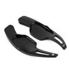 Pair Aluminum Alloy Steering Wheel Shift Paddle Shifter Extension Fit for Cadillac XTS 13 18Black