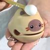 Wooden Fish Sound Percussion Instrument Ornament Lucky Wood Carving Ornament With Mallet Cat Shape Toy Random Blind Box