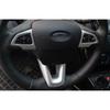 Matte Silver Steering Wheel Button Frame Cover Trim For Ford Focus ST RS 15-2018