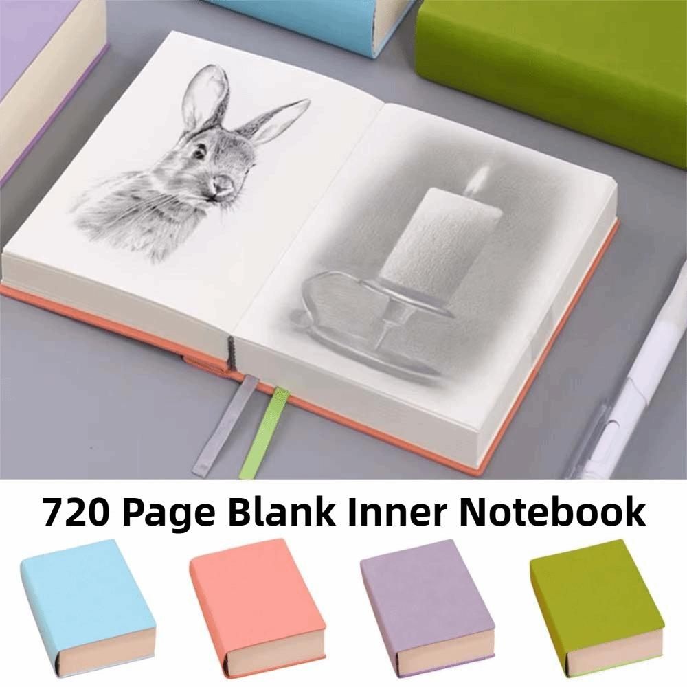 Synthetic Minimalist Drawing Book 720 Page Ultra Thick Notebook Blank Inner Notebook Students
