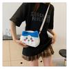 Anime Chiikawa Hachiware Plush Crossbody Bag Cute Fluffy Casual Mini Shoulder Carry Soft Plushie Pendant Daily Gift