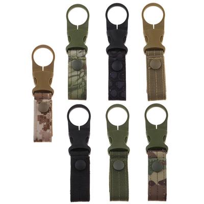 Webbing Buckle Keychain Water Bottle Holder Strap Carabiner Multi-function Hook Outdoor Camping Tool