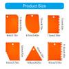 6PCS Plastic Scraper Set Glues Spreader For Smooth Application Of Clay Plaster Adhesive And Craft Materials