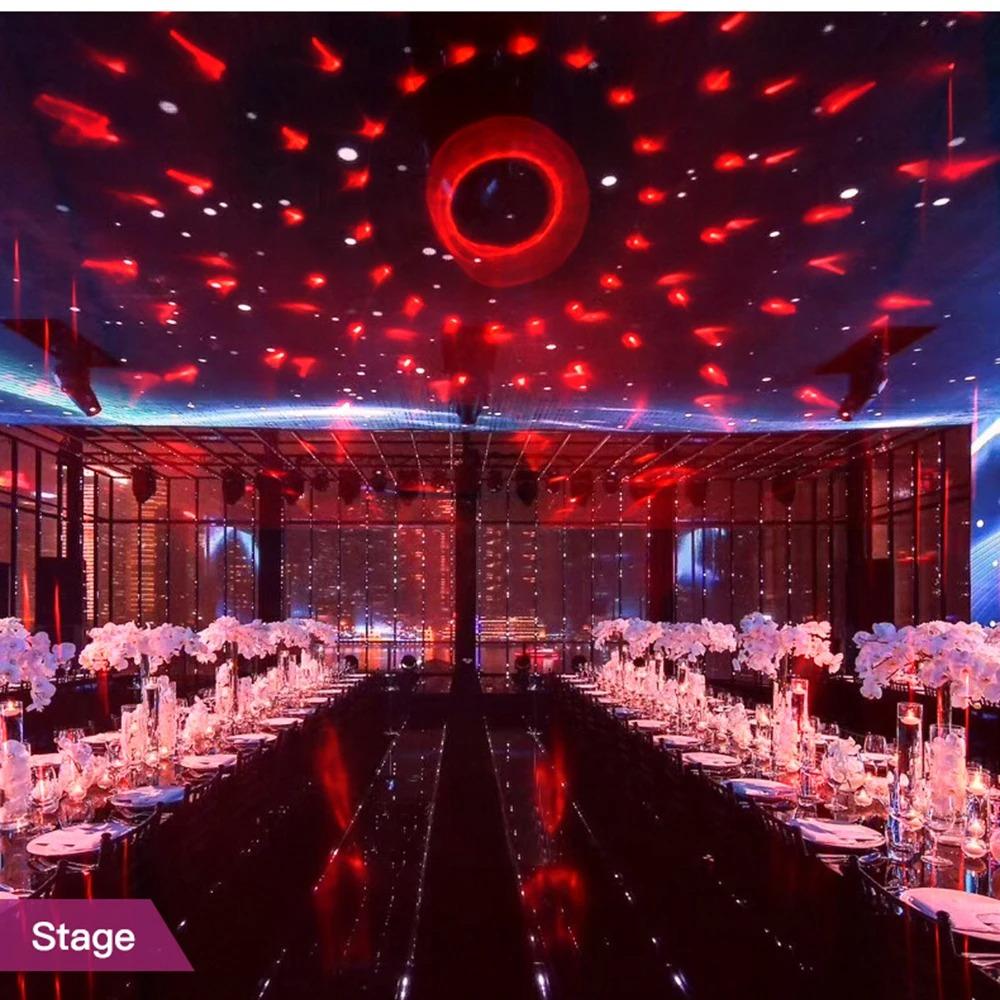 USB Charging Bluetooth Music Light Disco Rotating Stage Light LED RGB DJ Ball Party Wedding Atmosphere Lights