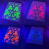 Water Transfer Decals Henna Temporary Tattoo Fake Luminous Body Art Sticker  Music Festival