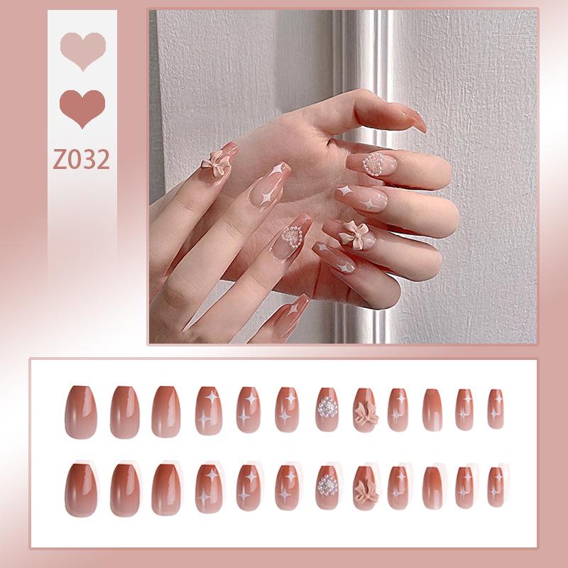 Handmade Press-On Nails – Crushed Diamond Butterfly Glitter Tips Collection