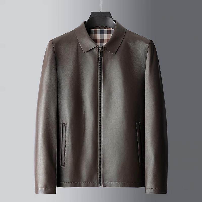 

Firstview Men s Casual Leather Jacket 4XL