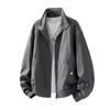 Otoño Nuevo Chaqueta Casual Talla Grande para Hombre Ropa de Trabajo Americana Versátil Chaqueta de Cuello Alto