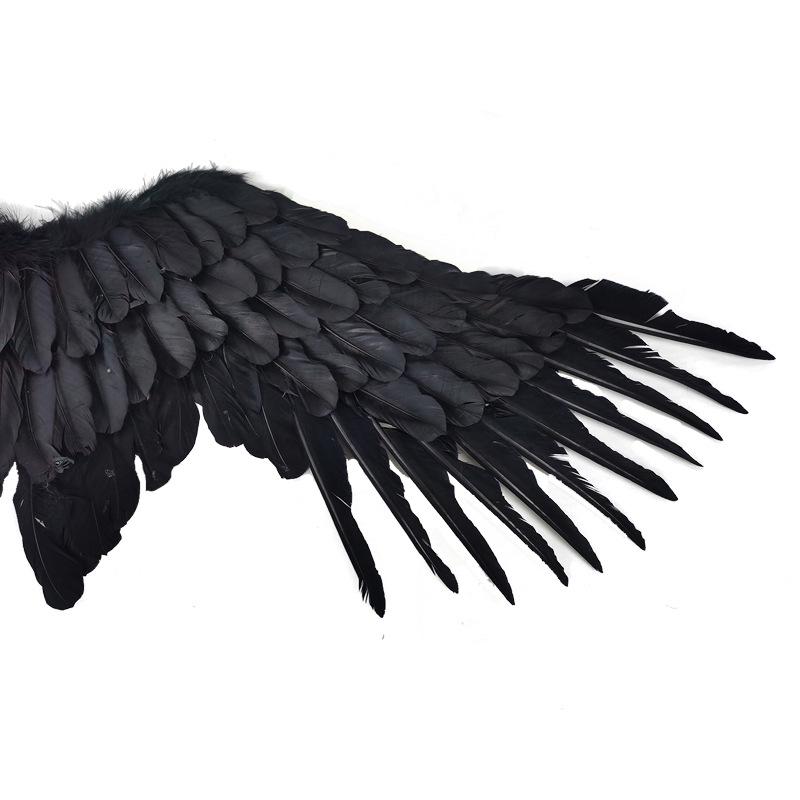 Weiße Feder Engelsflügel für Erwachsene & Kinder - Schwalbenförmige Kostümrequisiten für Halloween und Verkleidungen