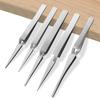 Cross Lock Stainless Steel High-precision Tweezers Reverse Action Tweezers Maintenance Hand Tools for Household
