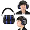 Soundproof Earmuffs Sports Sleep Study Antinoise Hearing Protection Earmuff(Blue)