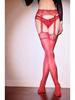 Little Matchmaker Sexy Black Lace Garter Stockings with Open Crotch - Ultra-Thin White Over-the-Knee Erotic Stockings.