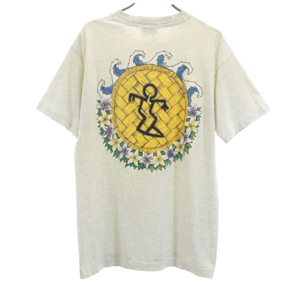 

Da Hui 90-х годов Сделано в США Футболка с коротким рукавом со старым принтом на спине Одинарный шов Мужская Б/У