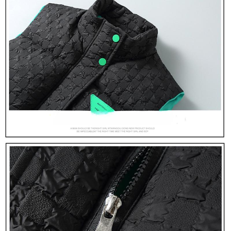 Tide Cotton Waistcoat Men's Autumn and Winter Outer Wear Thickened Warm Cotton Stand-up Collar Couple Vest Cotton Shoulders Horse Jacket