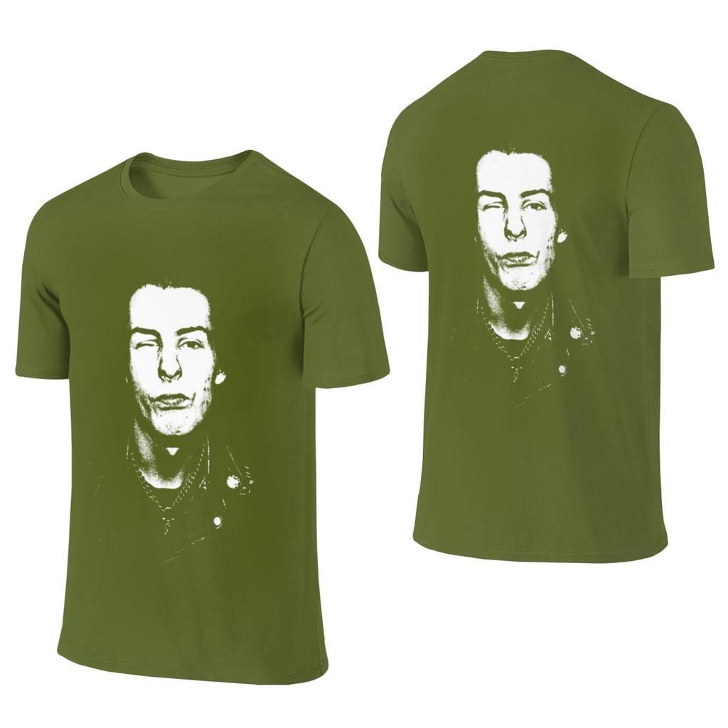 Sid Vicious Ultraminimalist Reversible Tshirt Niche Salt Style No Curling Tee