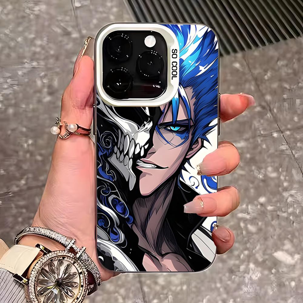 

Bleach Grimmjow Anime Phone Case For IPhone 17 Pro Max 16 Pro Max 15 14 13 11 12 Mini Xs X Xr 7 8 Plus Se Color Silver Cover iPhone 16