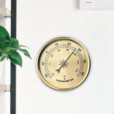 Thermometer Temperature Meter Gauge, Multipurpose, Sturdy Portable Decorative Round for Greenhouse
