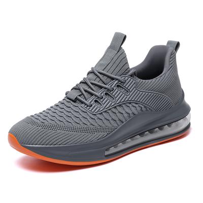 Herren-Freizeitsportschuhe in Übergröße Mode Dicke Sohle Fliegendes Mesh Atmungsaktive Herrenschuhe Leichte Laufschuhe Herren-Sneaker