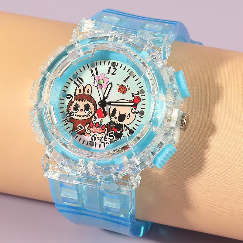 Children's Watch Cartoon Luminous Electronic Watch Cute Girl Watch Elementary School Student Digital Hand Quartz Watch
