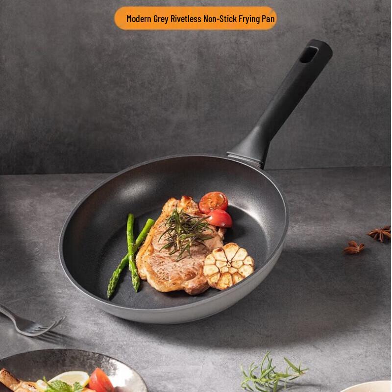 SANHO Riveting-Free Modern Grey Non-Stick Frying Pan
