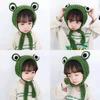 Children Autumn Cartoon Frog Big Eyes Cap Knited Fashion Headband Frog Cap