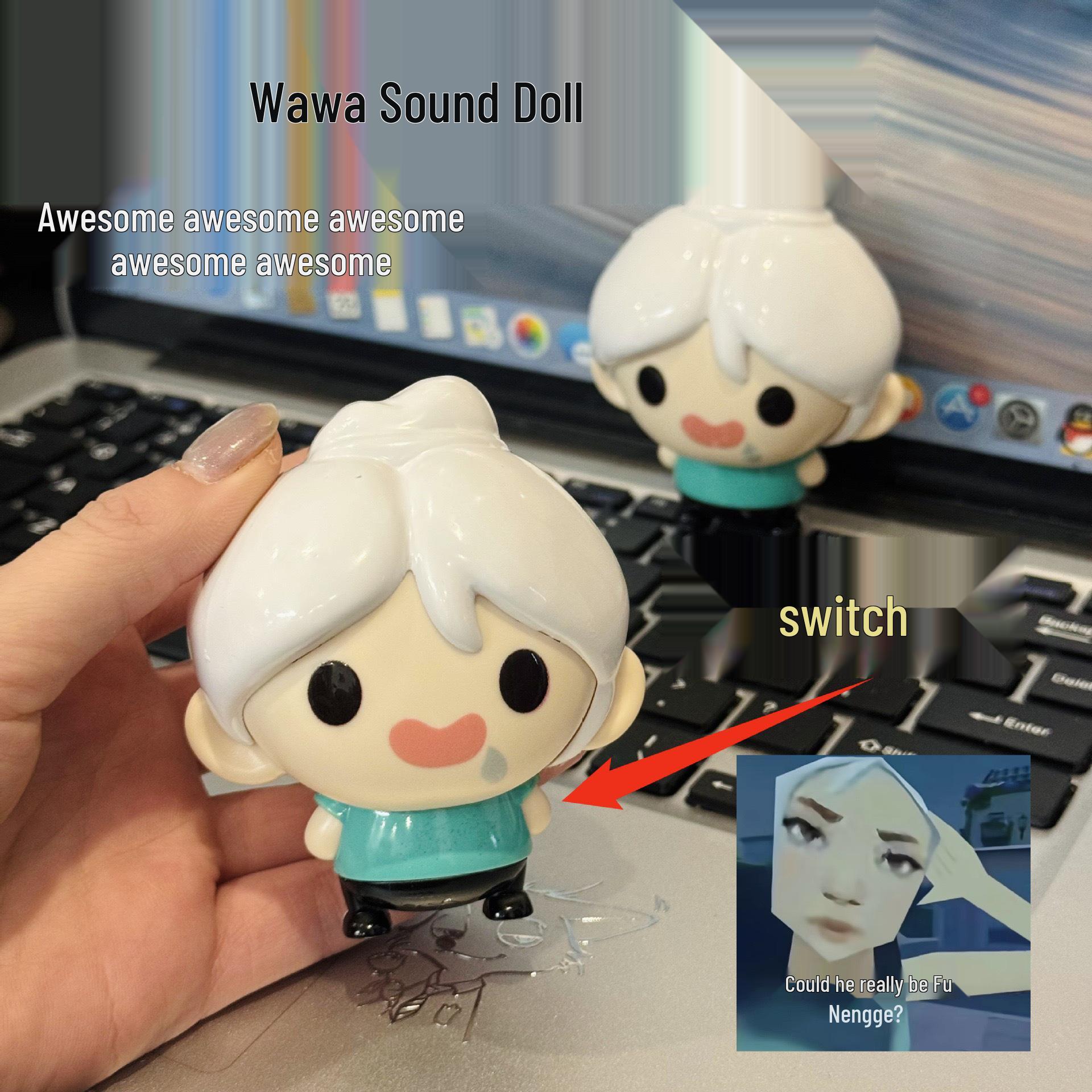 Бесстрашная говорящая кукла-эмодзи - Забавная детская игрушка Wawa Sound Work [1-Pack]