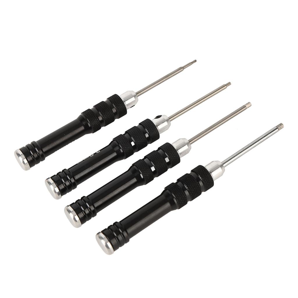 4 Stück Schraubendreher Ultraharter Rutschfester Griff Langlebig Rostfrei Schraubendreher-Set zum Reparieren Typ A