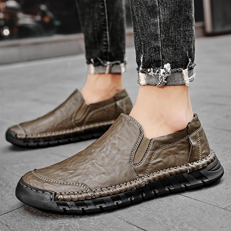 Men's City Walk Slip-On Sneaker Casual Leather Shoes Loafers