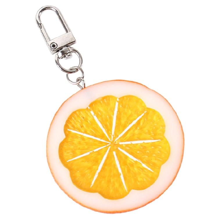 Lemon Shaped Key Charm Fruit Shape Keyring Simulation Fruit Keychain Accessory