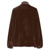 Women's Casual Loose V-neck Velvet Shirt