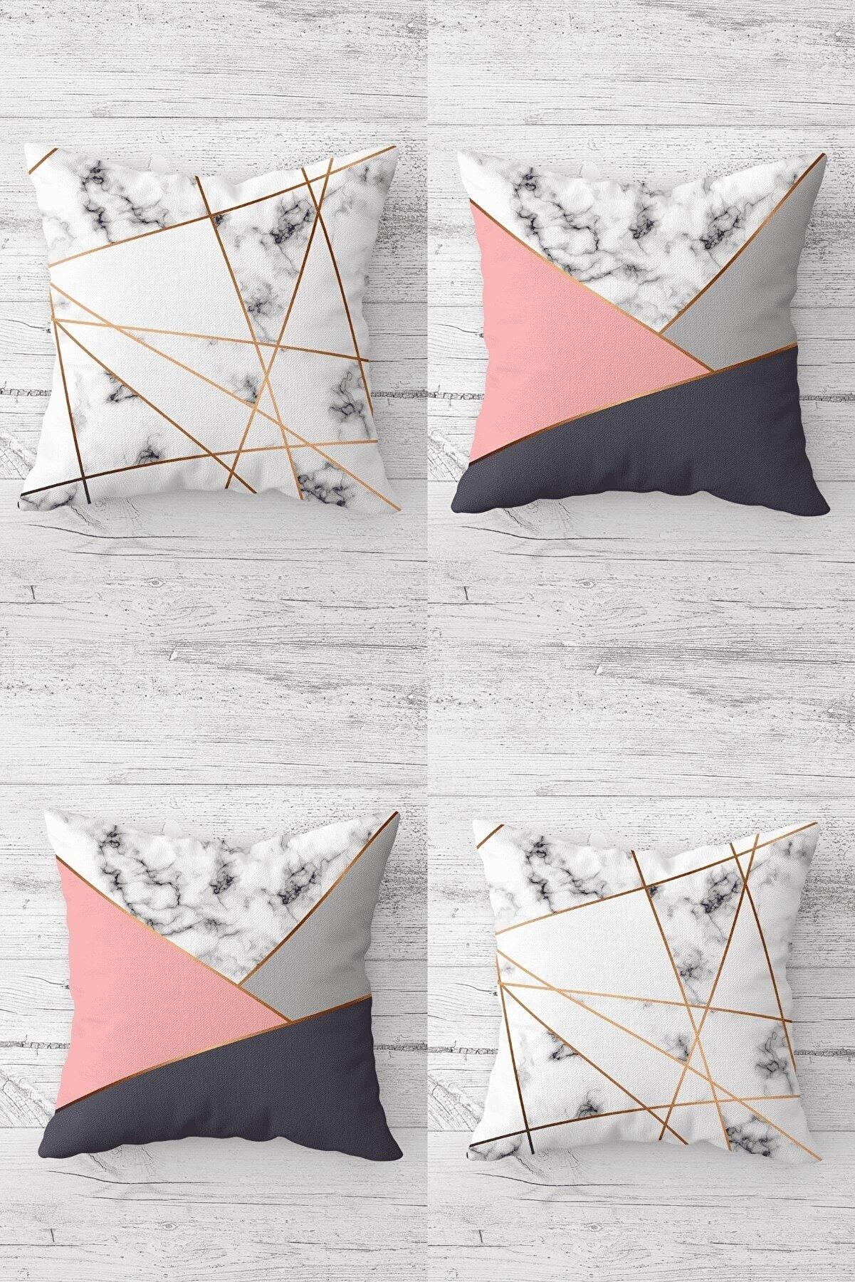 

Чехол для подушки с геометрическим треугольником и потайной молнией, набор наволочек для дивана (4шт)