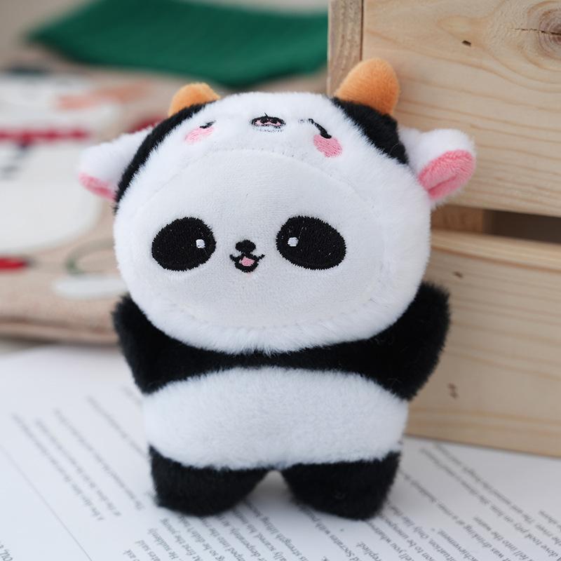 

Милый плюшевый брелок-панда для девочек, настраиваемый, милый плюшевый брелок разных цветов черный белый