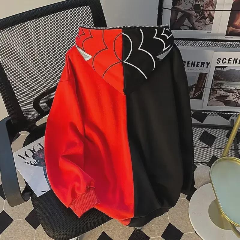 Unisex Spider-Man Embroidered Sports Hoodie Jacket - 300g Loose Fit, Fashionable Design