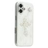 For iPhone 16 Case Electroplated Epoxy Metal Decor TPU + Acrylic Phone Cover Precise Cutouts