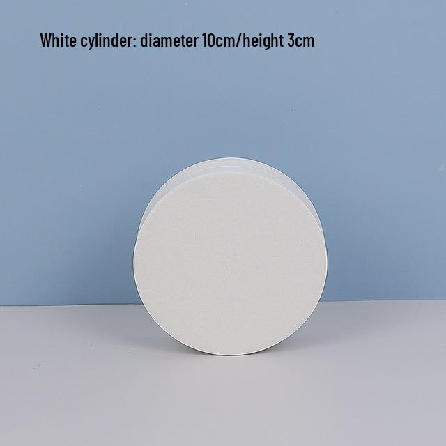 White Foam Geometric Cube Photo Props with Background Board and Small Ornaments